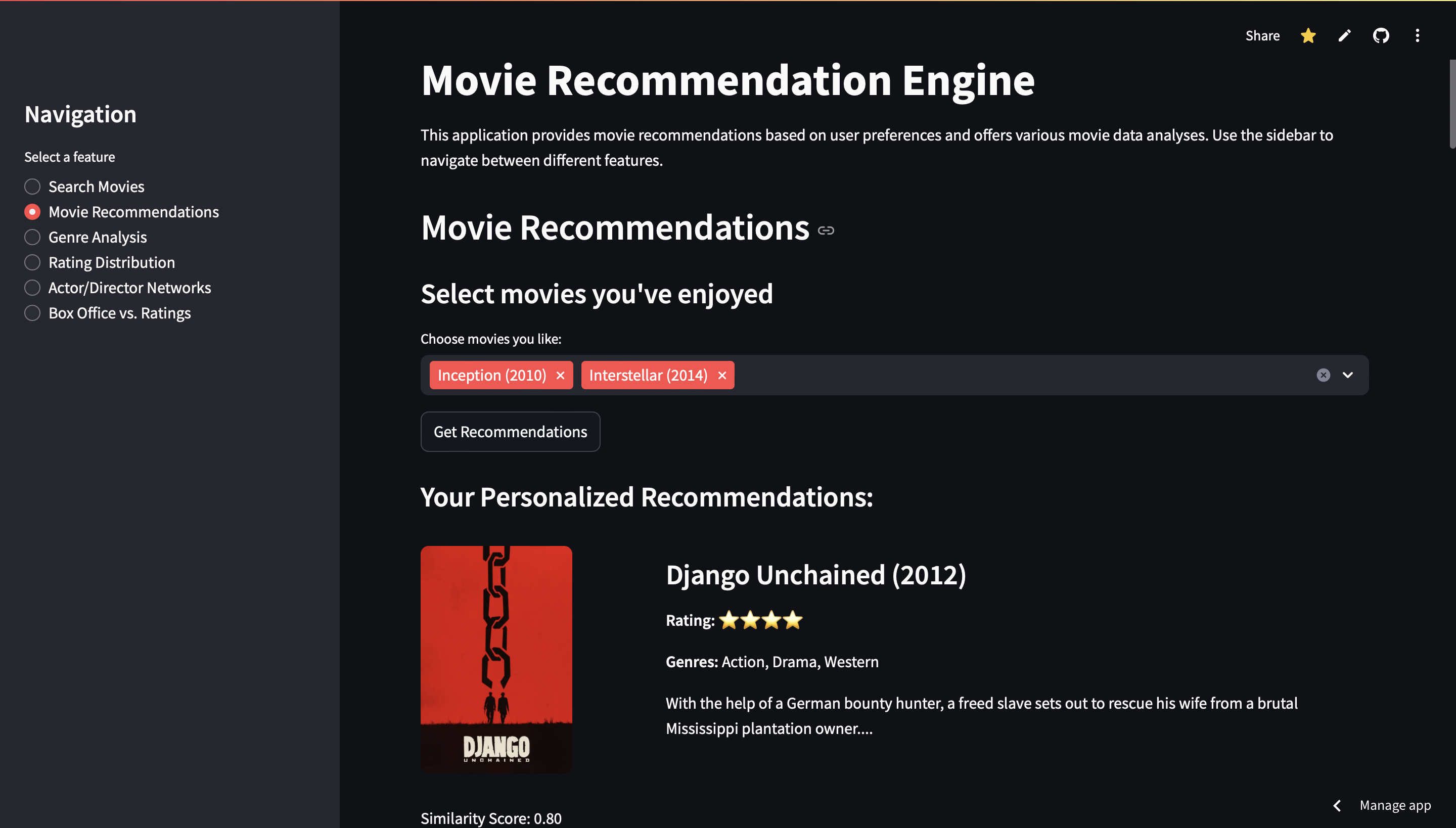 MovieLens Recommendation